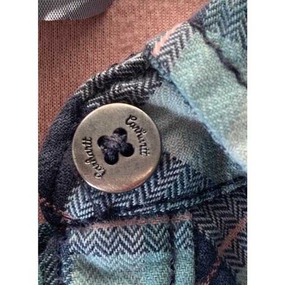 Carhartt Force button down plaid women's shirt size small - Picture 10 of 12